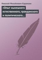 Читать книгу «Опыт нынешнего естественного, гражданского и поли